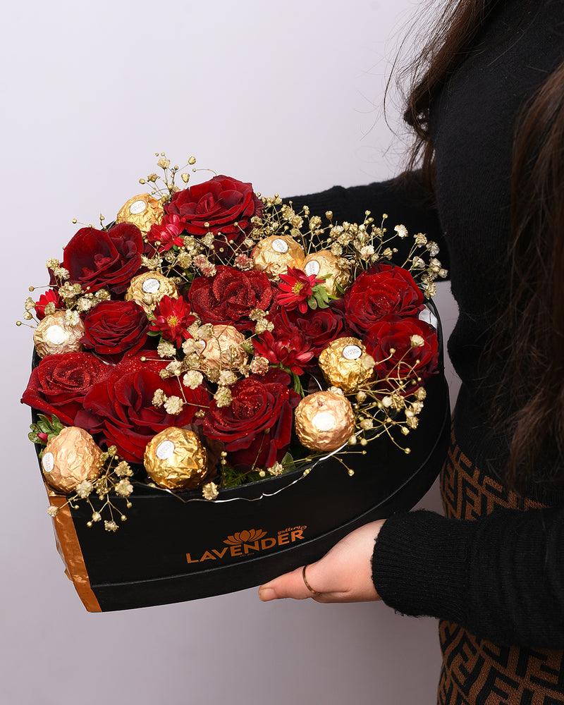  natural red roses