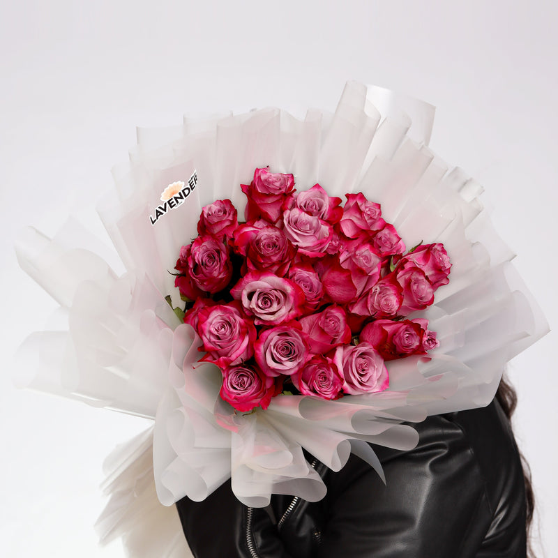 natural pink roses 
